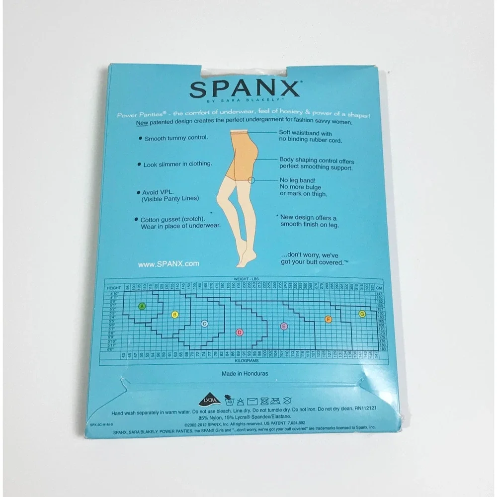 Spanx Power Panties Performance Slimming Underwear Shapewear Bare Size D